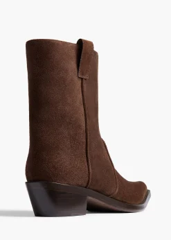 Clive Ankle Boot in Ebano Suede