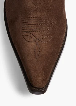 Clive Ankle Boot in Ebano Suede