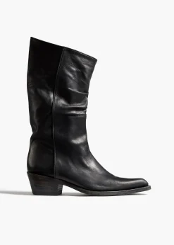 Clive Boot in Black Leather