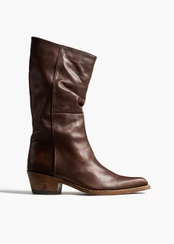 Clive Boot in Dark Brown Leather