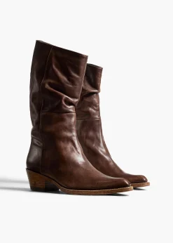 Clive Boot in Dark Brown Leather
