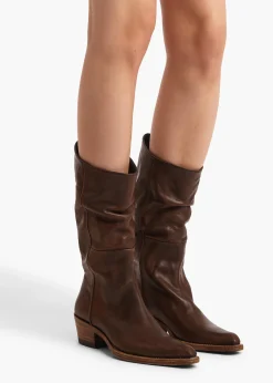 Clive Boot in Dark Brown Leather