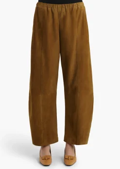 Clover Pant in Toffee Suede