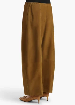 Clover Pant in Toffee Suede