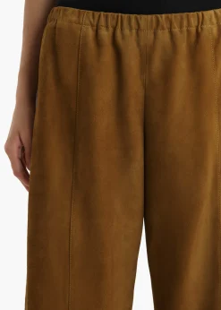 Clover Pant in Toffee Suede