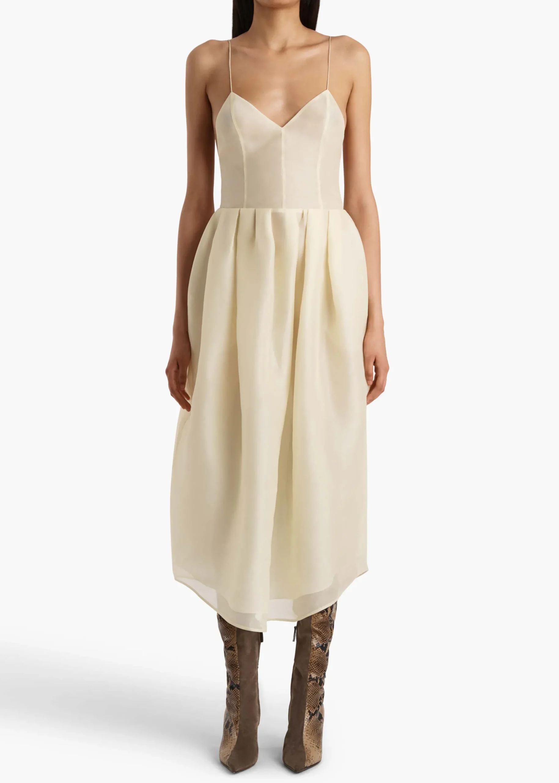 Colette Dress in Pale Yellow