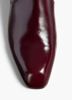 Colt Knee-High Boot in Bordeaux Glazed Leather