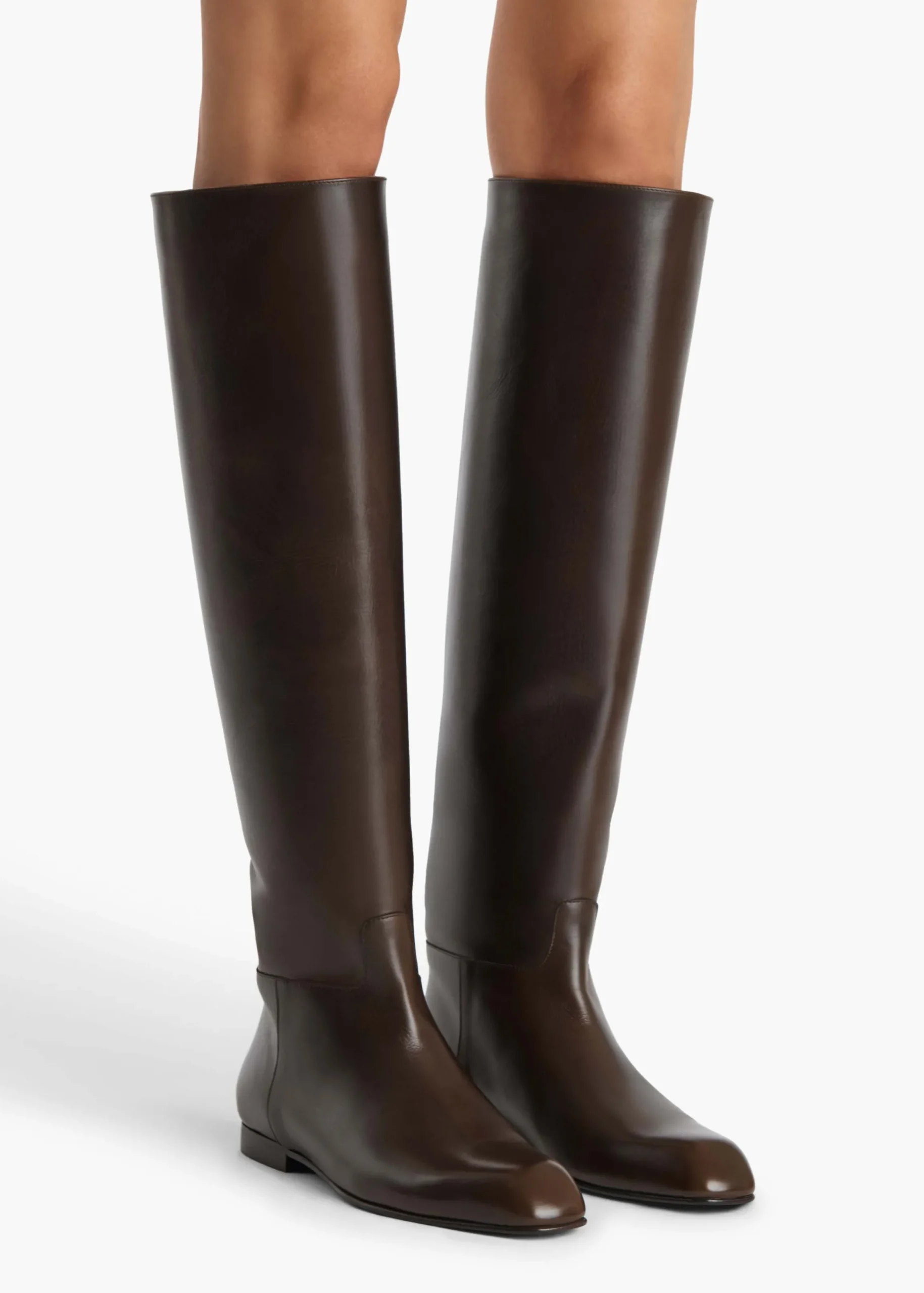 Colt Knee-High Boot in Vintage Brown Leather
