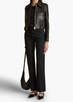 Cordelia Jacket in Black Leather