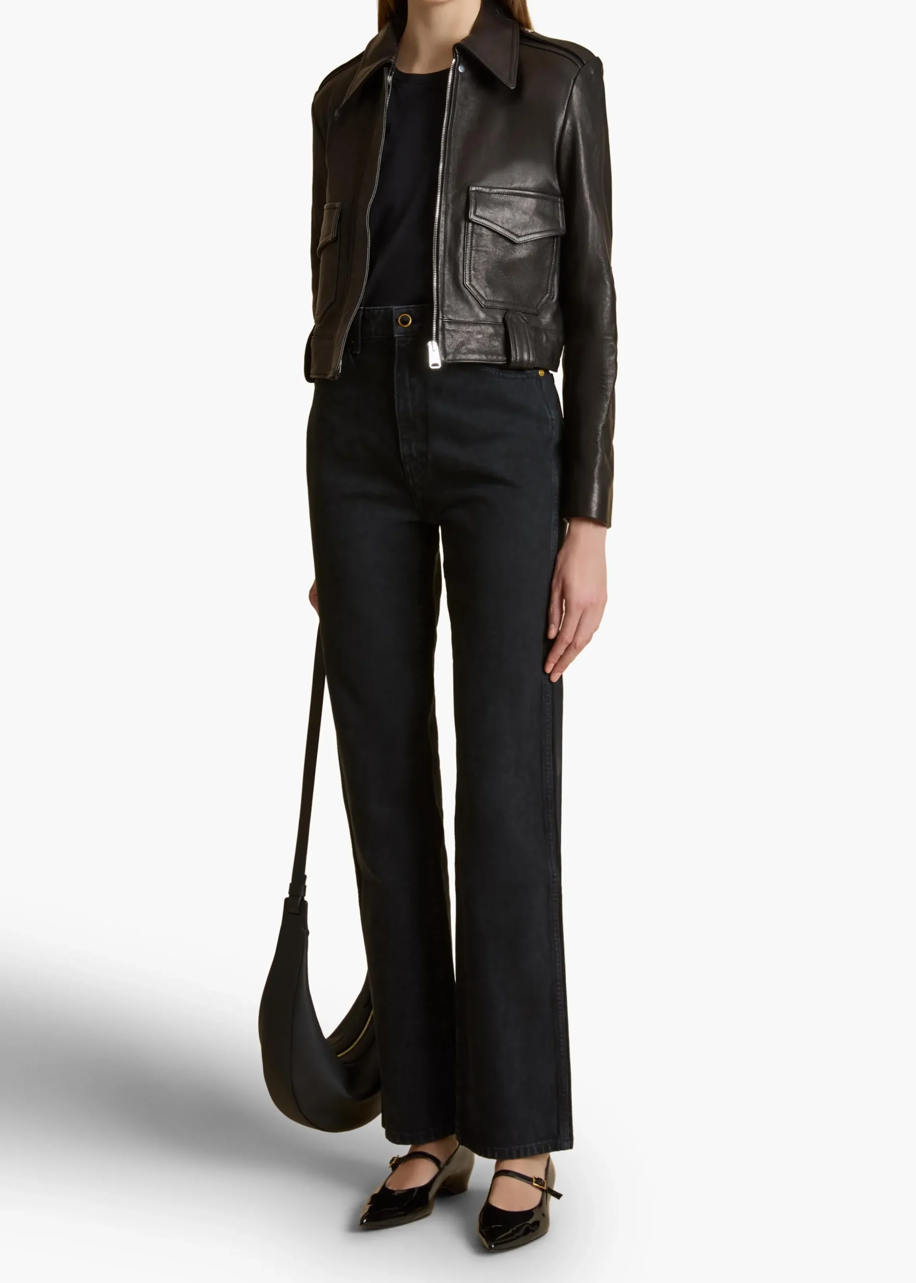 Cordelia Jacket in Black Leather