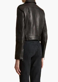 Cordelia Jacket in Black Leather