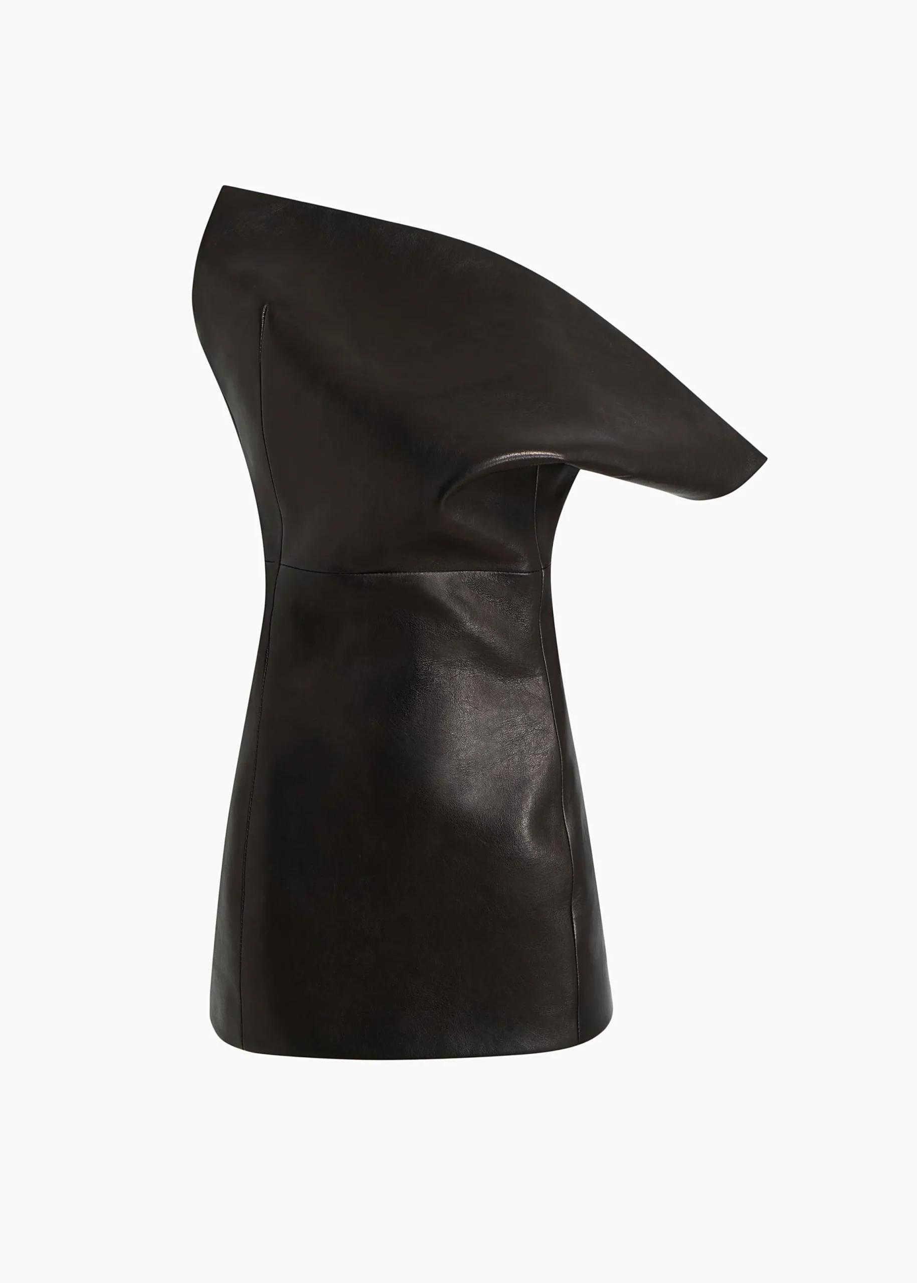 Corinne Top in Black Leather