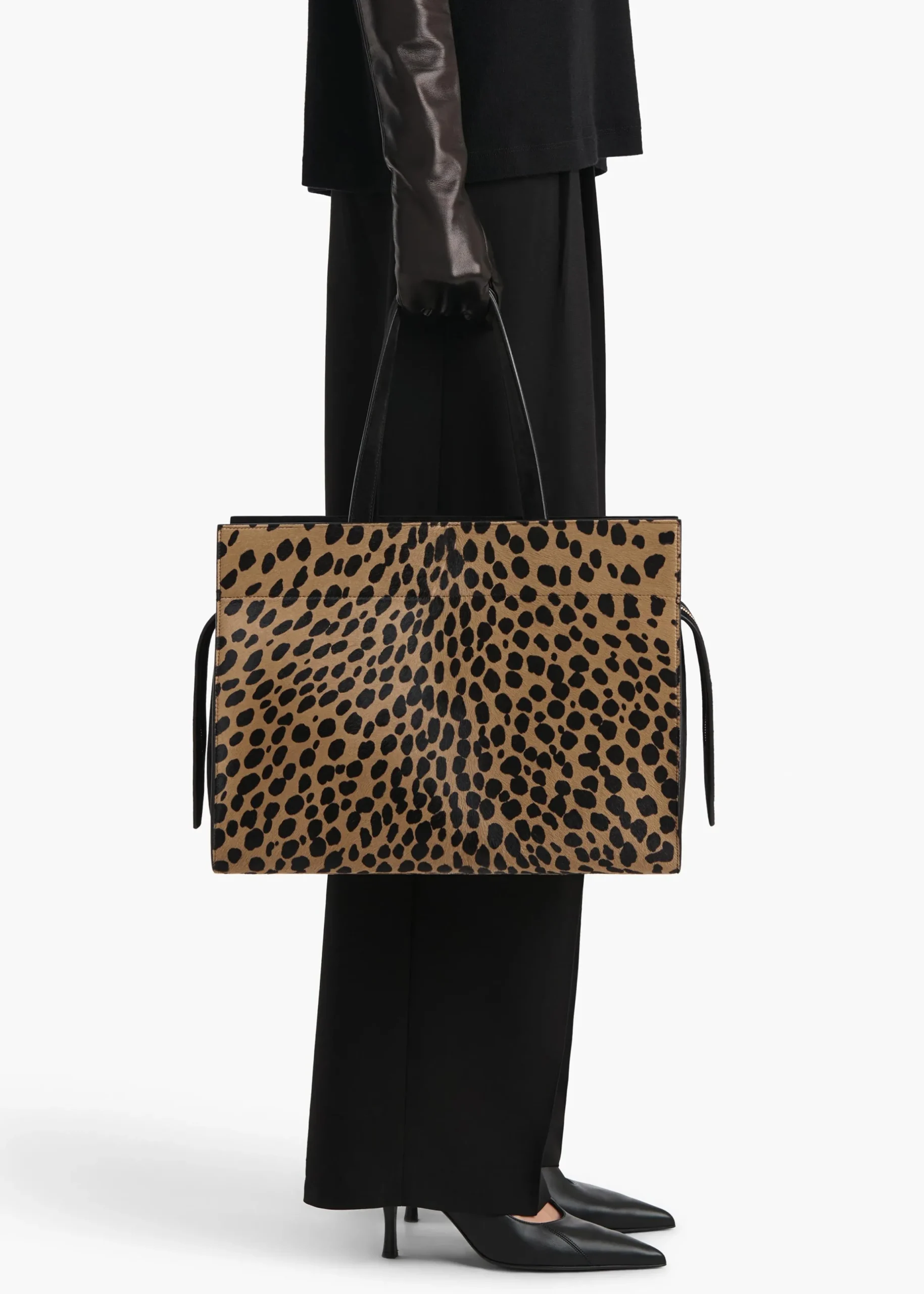 Crosby Bag in Hyena Print Haircalf