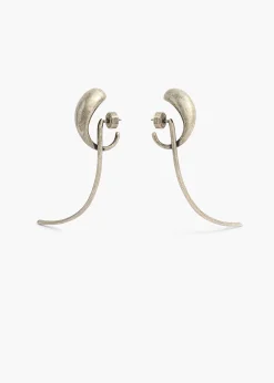 Cyclone Earrings in Antique Silver