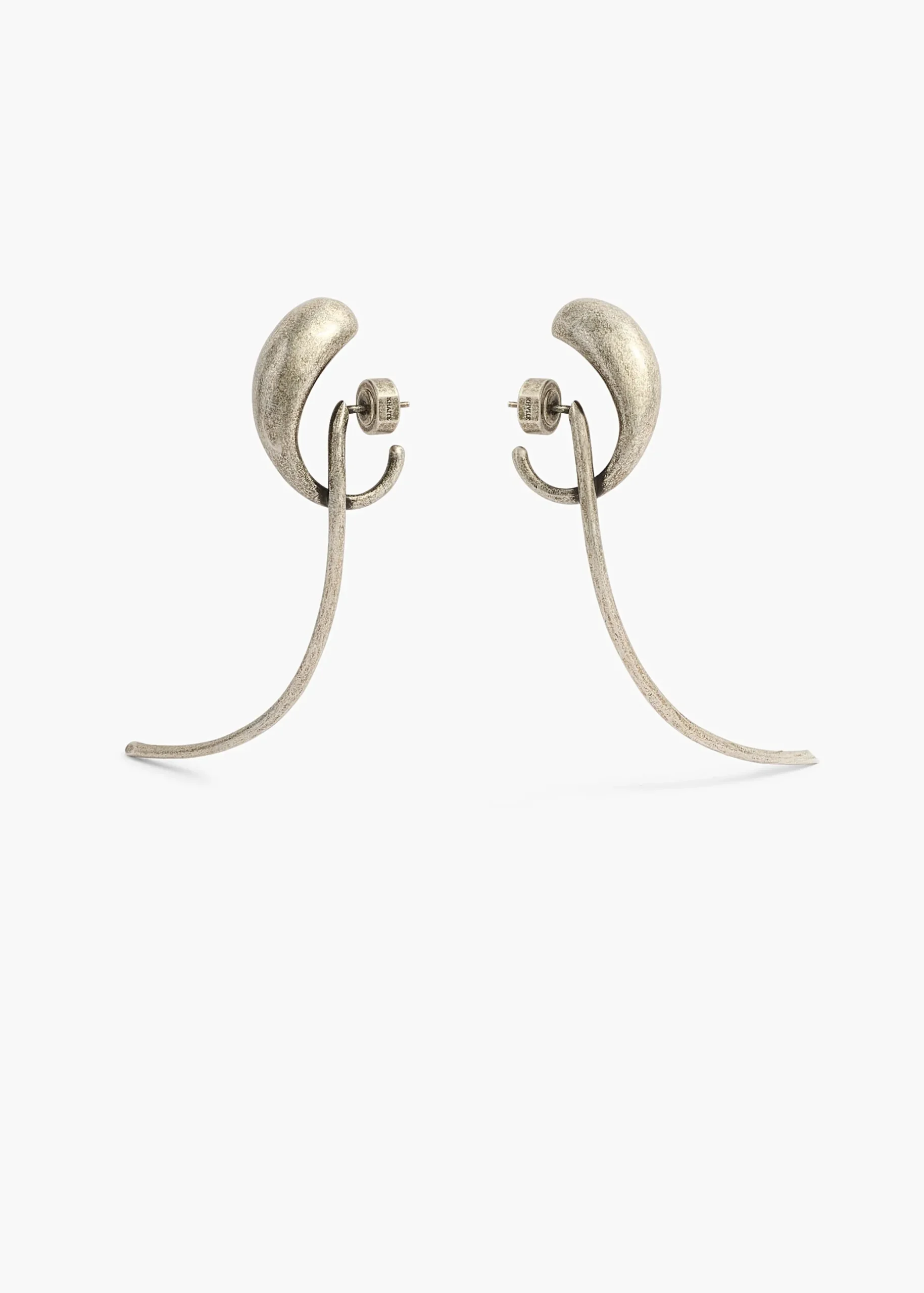 Cyclone Earrings in Antique Silver