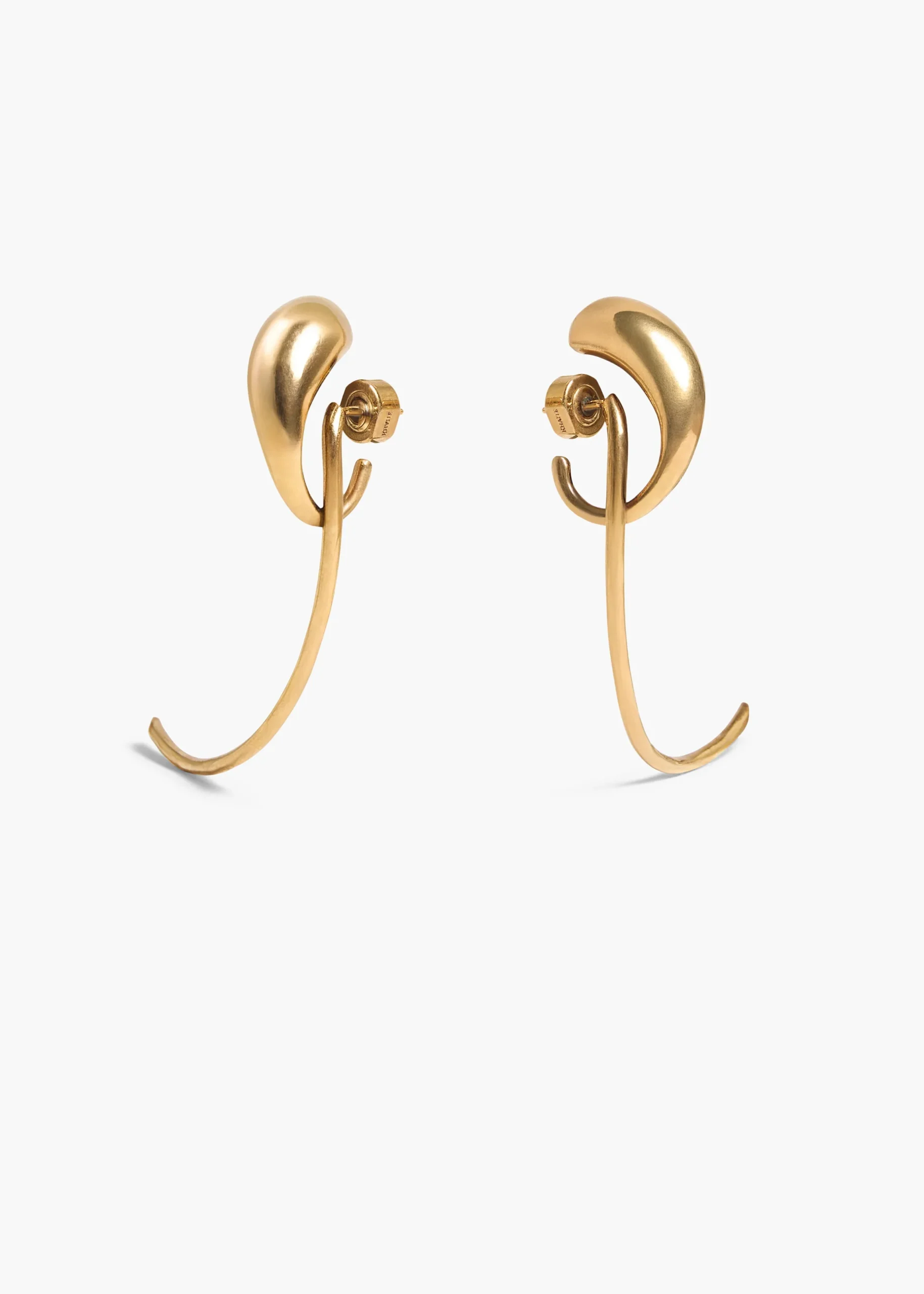 Cyclone Earrings in Antique Gold