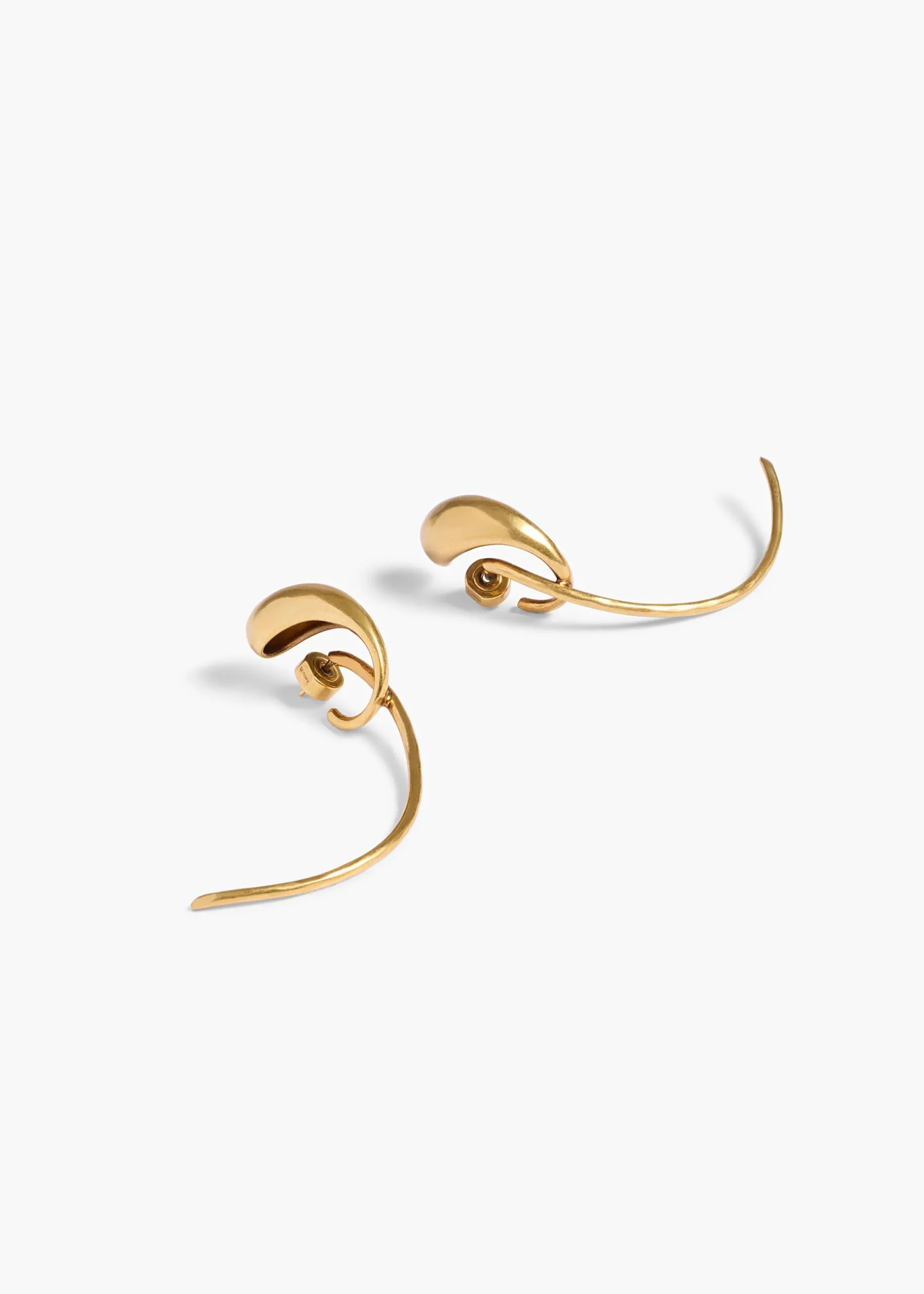 Cyclone Earrings in Antique Gold