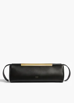 Donna Evening Clutch in Black Leather