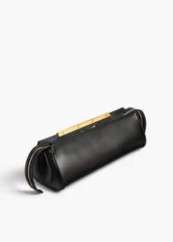Donna Evening Clutch in Black Leather