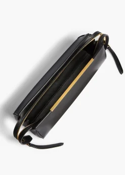Donna Evening Clutch in Black Leather