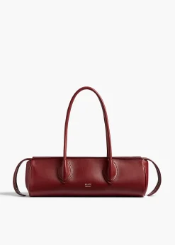 Donna Shoulder Bag in Oxblood Leather
