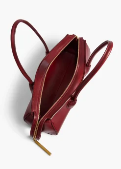Donna Shoulder Bag in Oxblood Leather