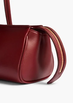 Donna Shoulder Bag in Oxblood Leather