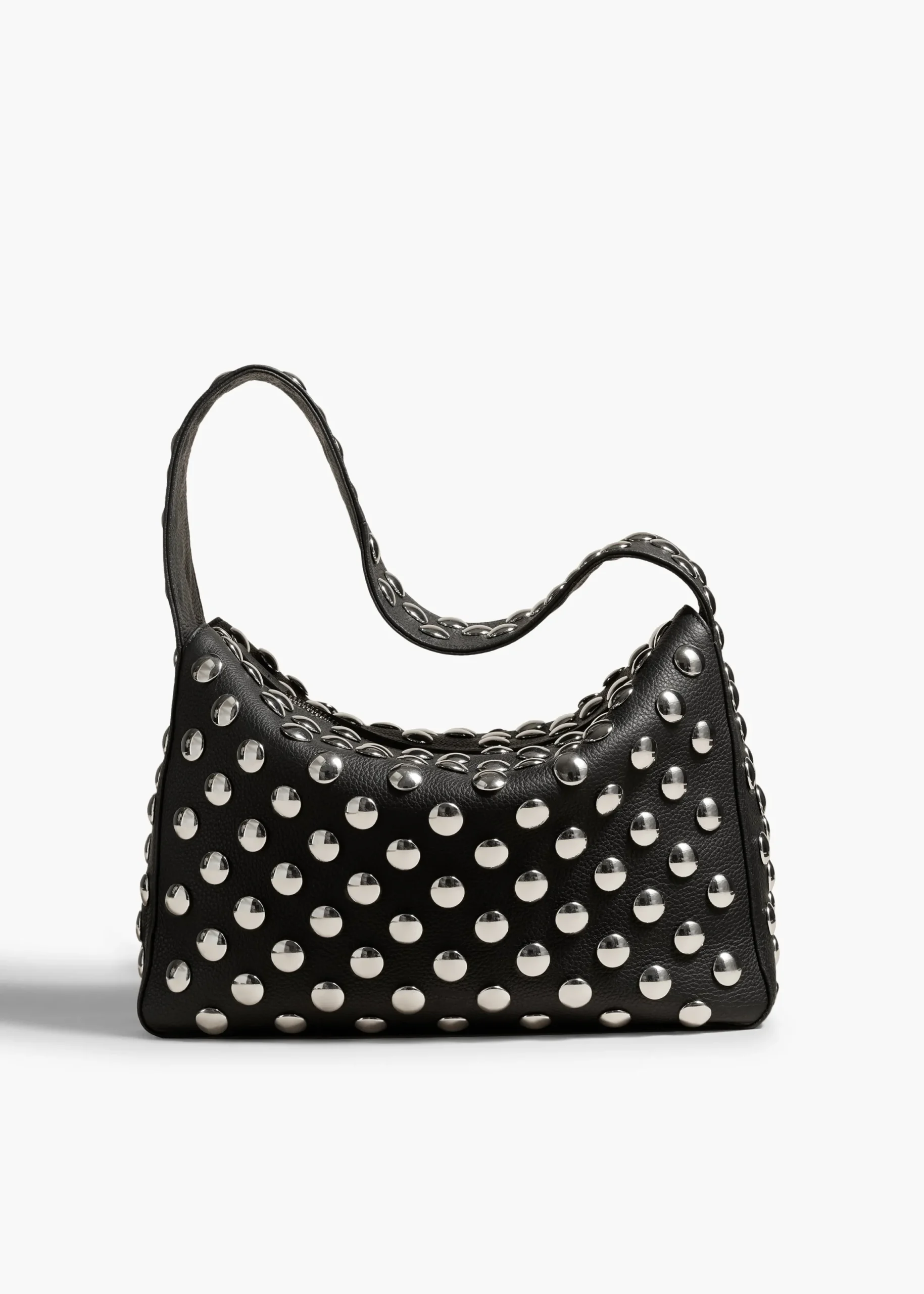 Elena Bag in Black Leather with Studs