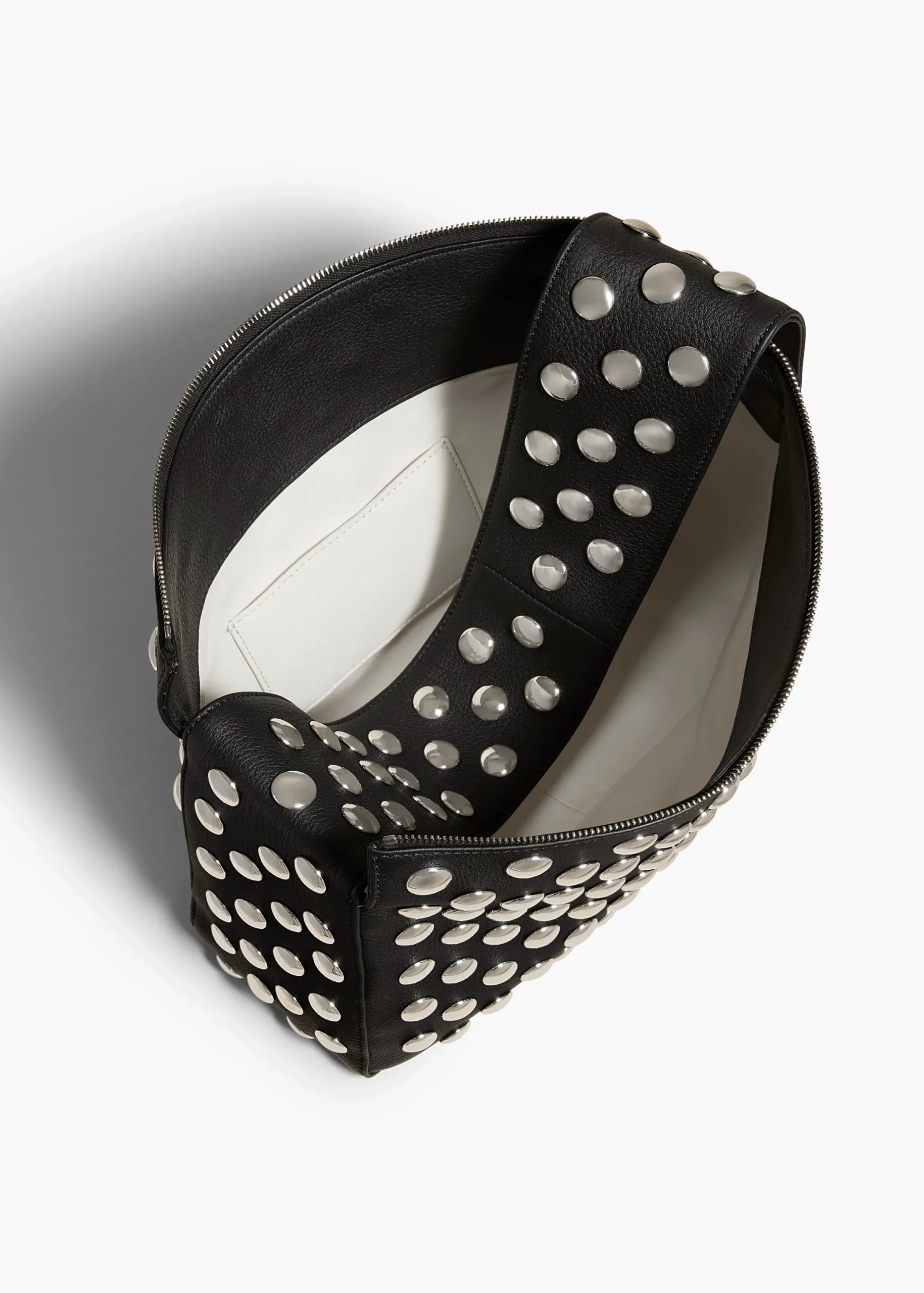 Elena Bag in Black Leather with Studs