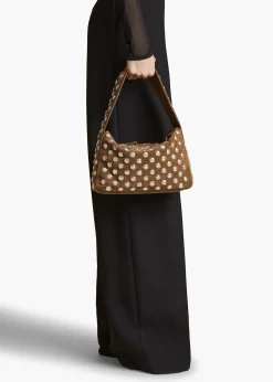 Elena Bag in Mud Suede with Studs