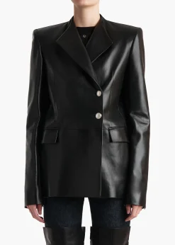 Elona Jacket in Black Leather