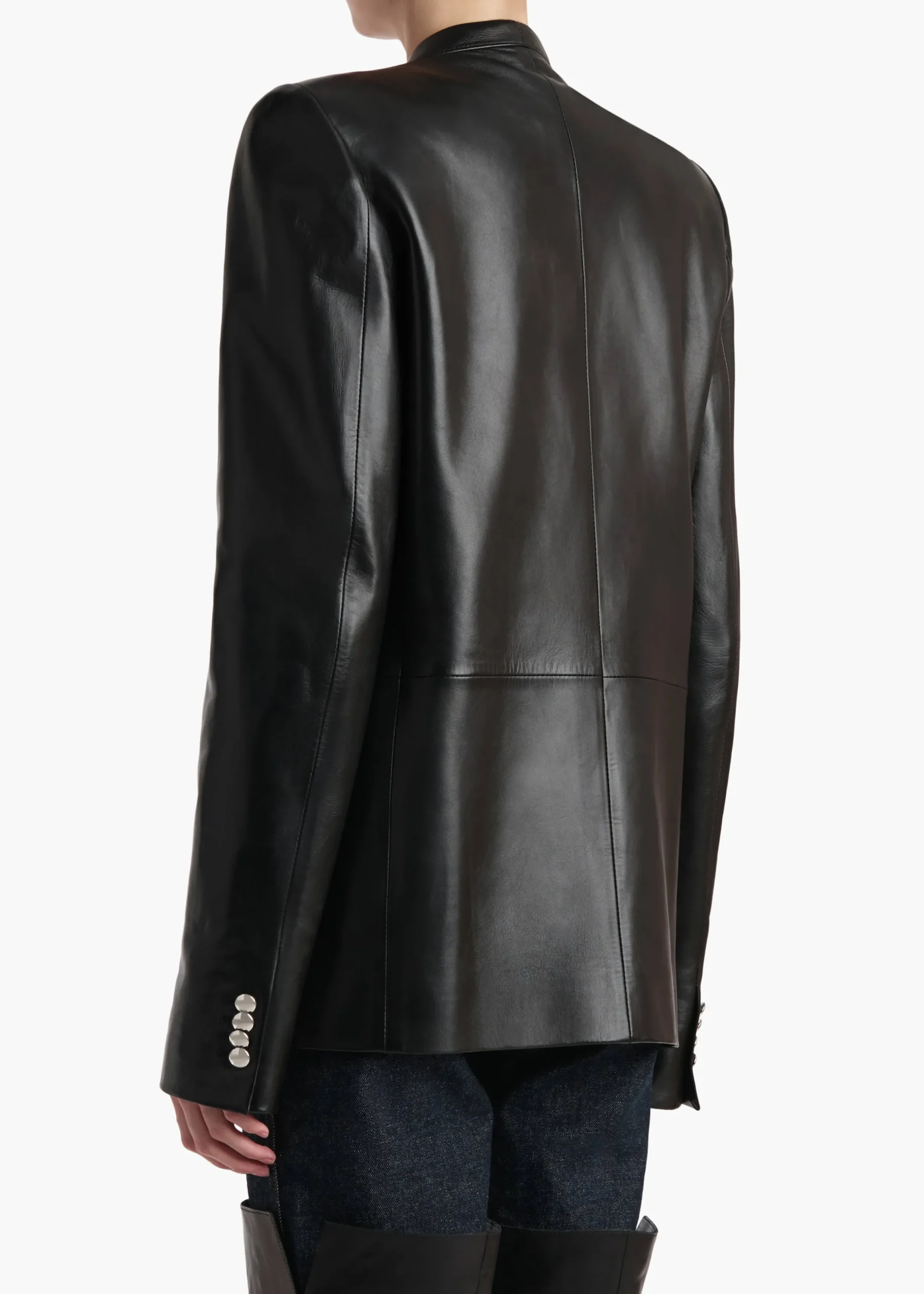 Elona Jacket in Black Leather