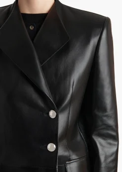 Elona Jacket in Black Leather