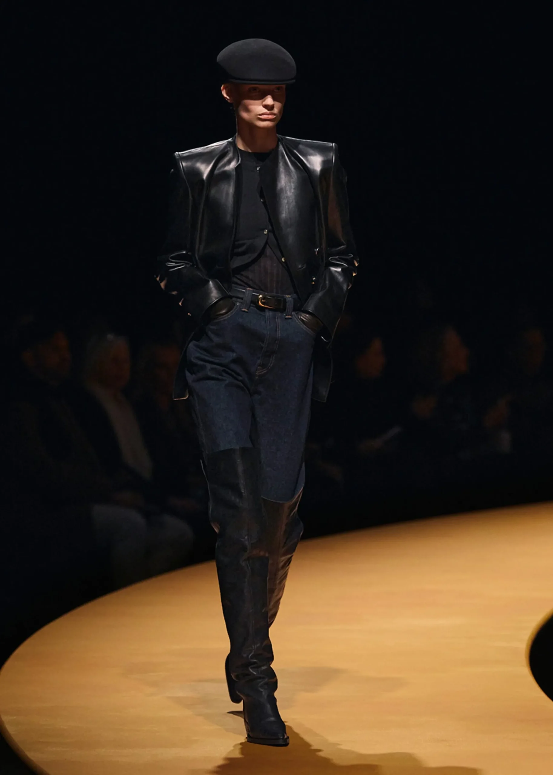 Elona Jacket in Black Leather