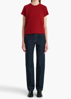 Emmylou T-Shirt in Crimson