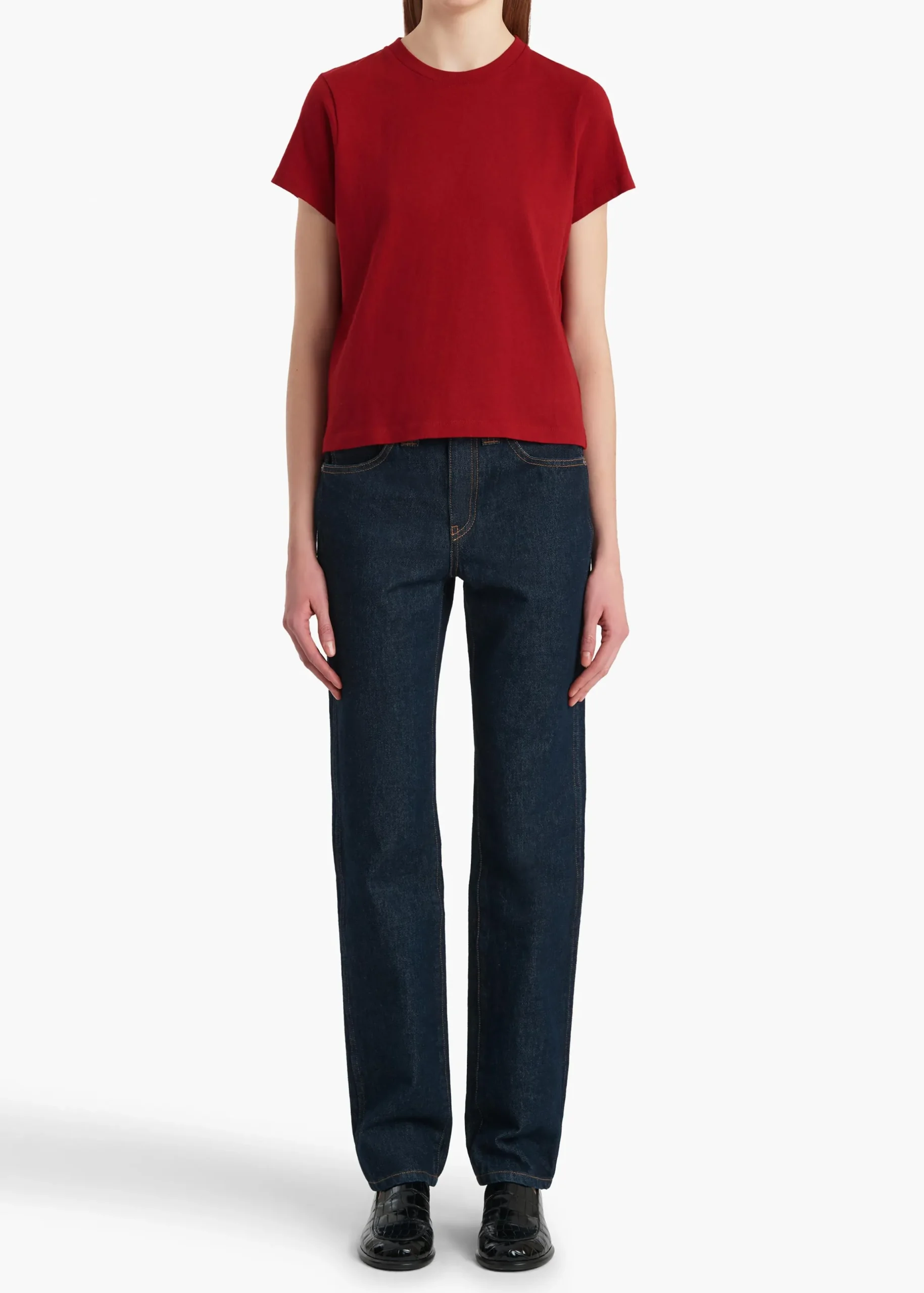 Emmylou T-Shirt in Crimson
