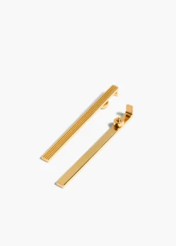 Empire Long Earrings in Gold