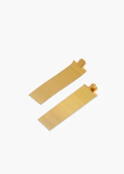 Empire Snake Chain Earrings in Gold