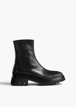 Fallon Boot in Black Leather