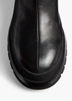 Fallon Over-the-Knee Boot in Black Leather