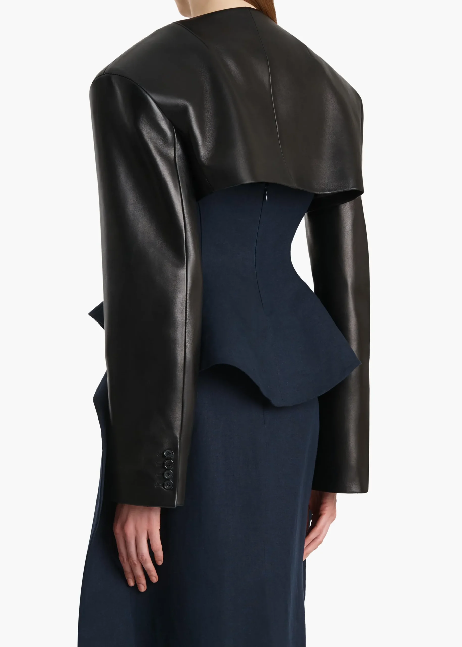 Fenla Jacket in Black Leather