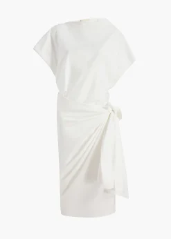 Fray Dress in Chalk