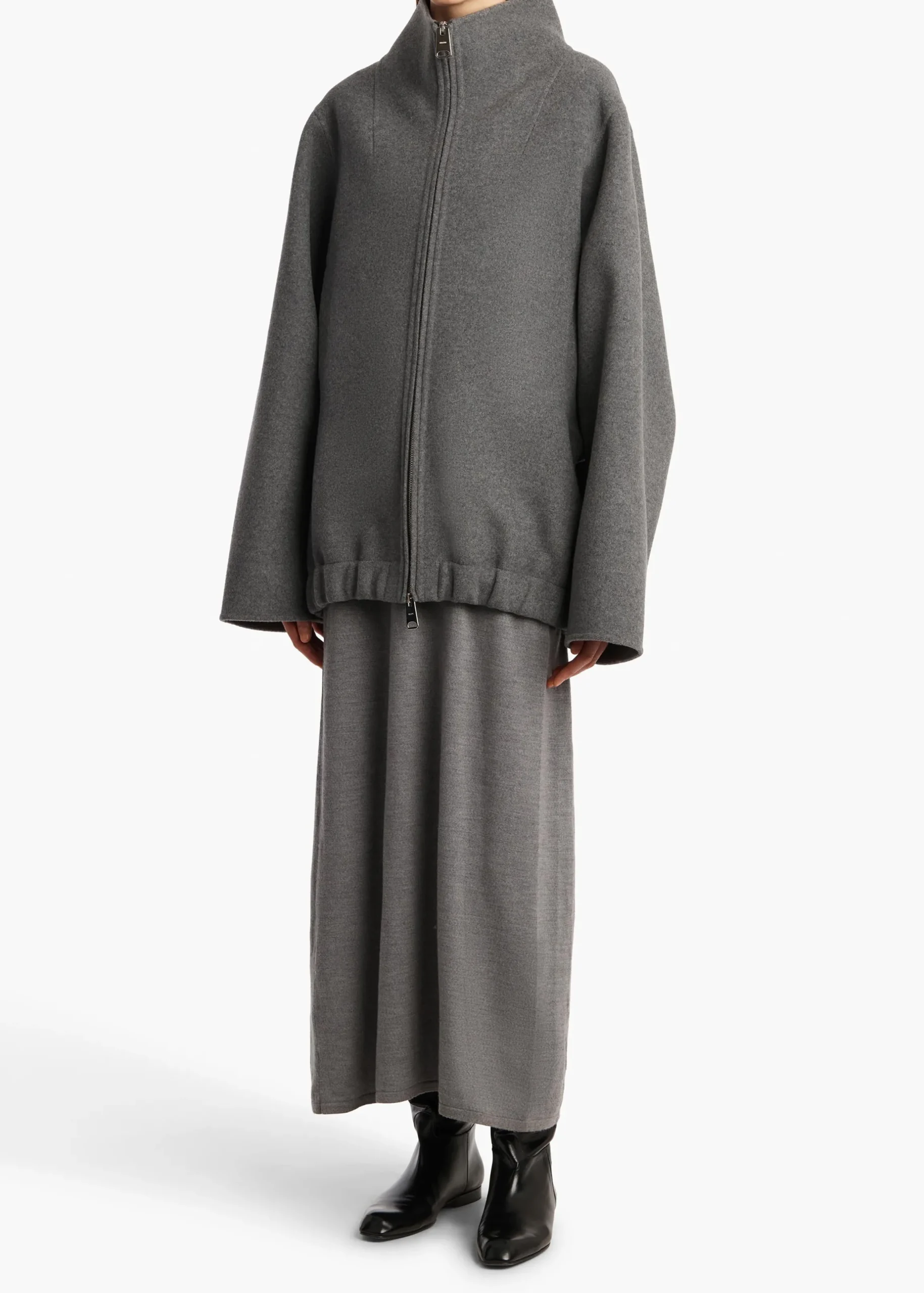 Garret Jacket in Grey Melange
