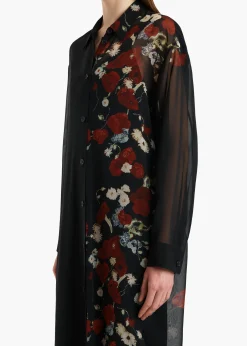 Gloria Dress in Black and Red