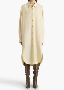 Gloria Dress in Pale Yellow