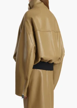Hamett Jacket in Gold Ochre Leather