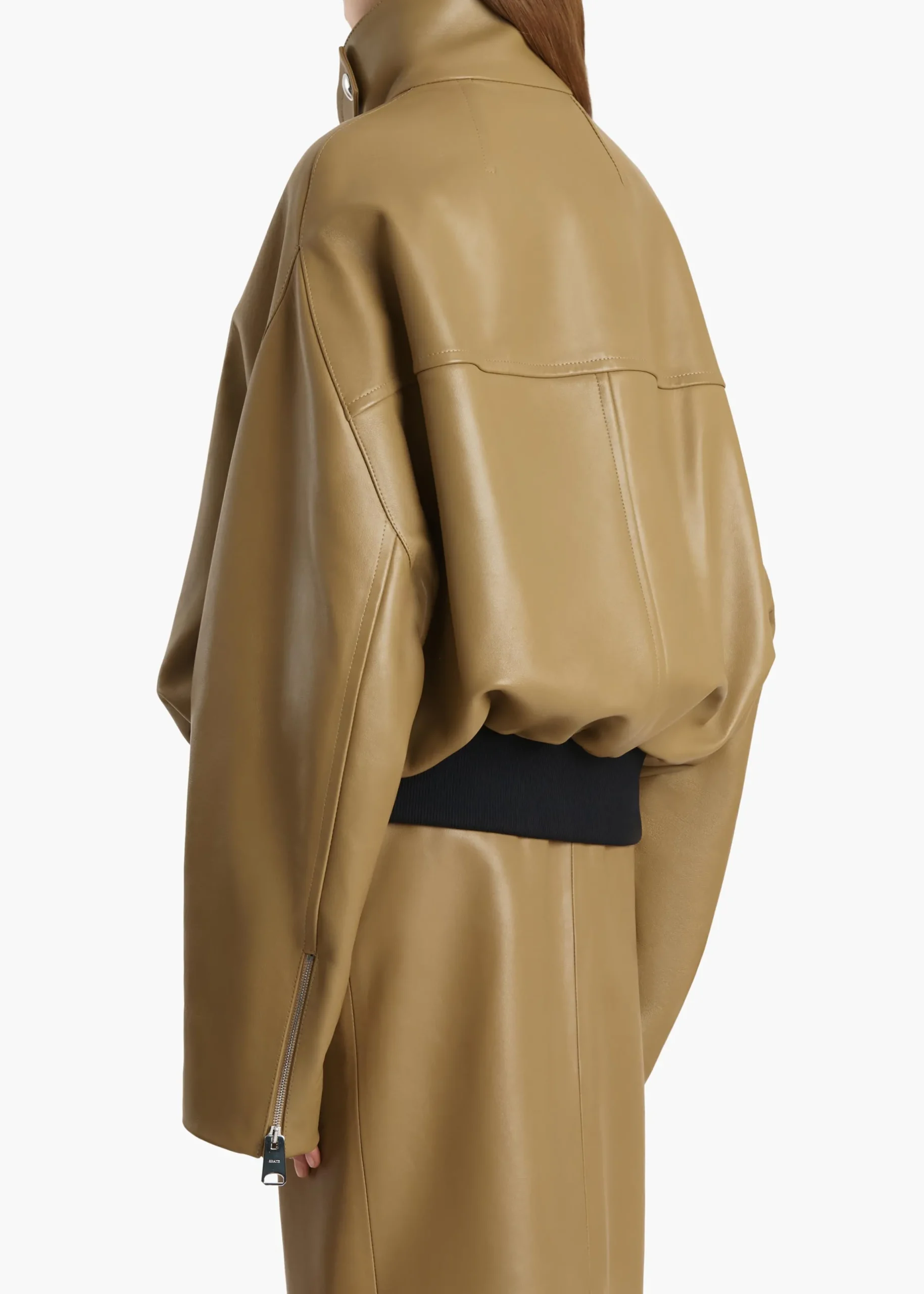 Hamett Jacket in Gold Ochre Leather
