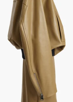 Hamett Jacket in Gold Ochre Leather