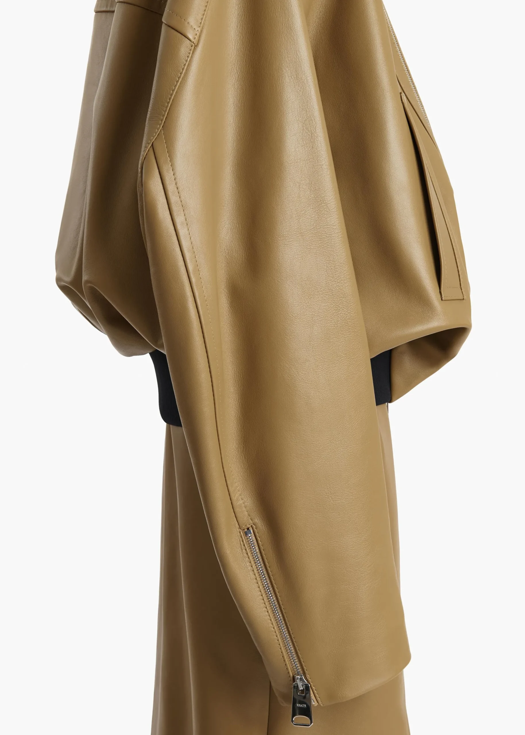 Hamett Jacket in Gold Ochre Leather
