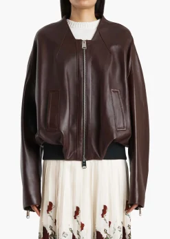 Hewit Jacket in Bordeaux Leather